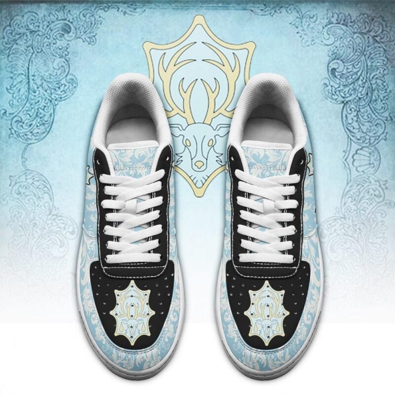 Black Clover Shoes Magic Knights Squad Azure Deer Sneakers Anime Air Force 1 Sneakers 1