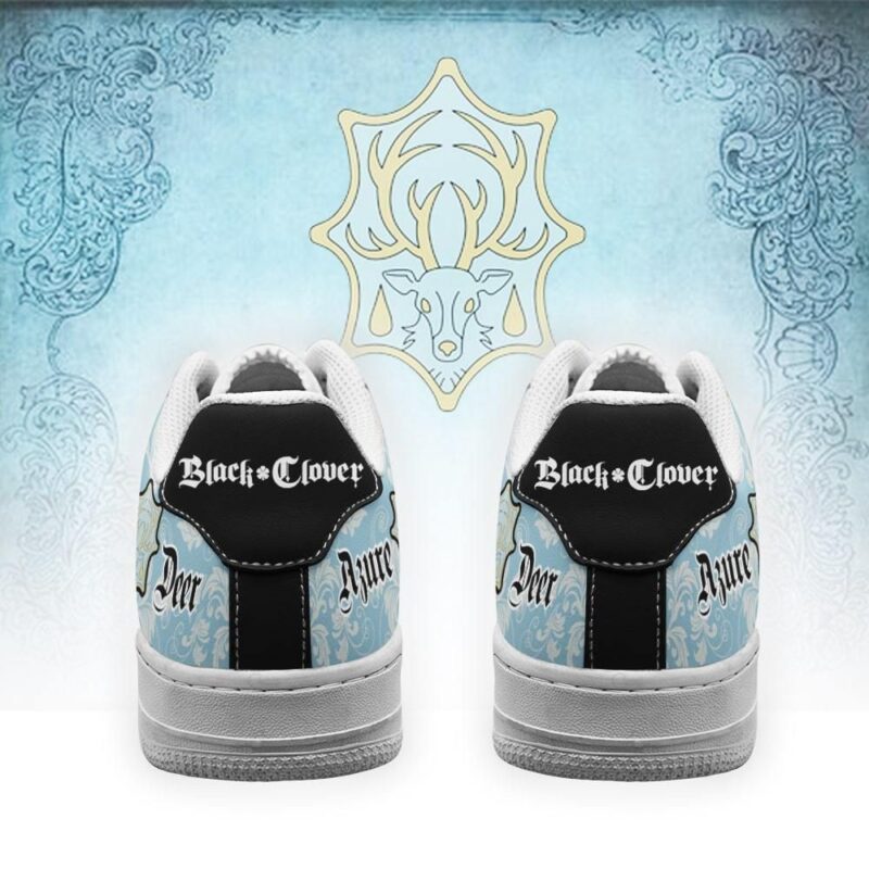 Black Clover Shoes Magic Knights Squad Azure Deer Sneakers Anime Air Force 1 Sneakers 2