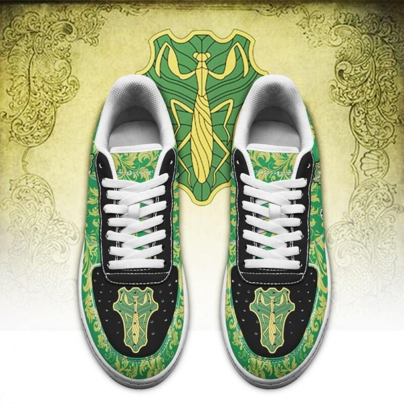 Black Clover Shoes Magic Knights Squad Green Mantis Sneakers Anime Air Force 1 Sneakers 1