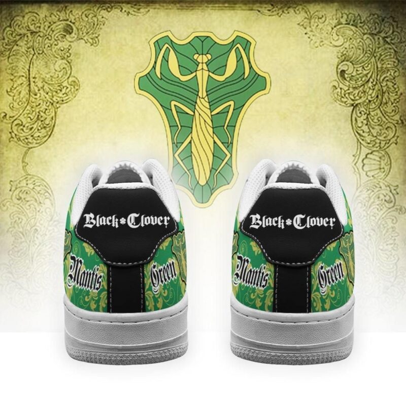 Black Clover Shoes Magic Knights Squad Green Mantis Sneakers Anime Air Force 1 Sneakers 2