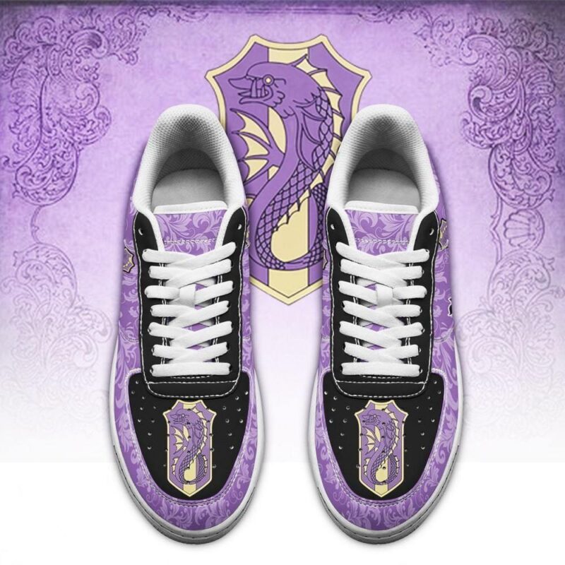 Black Clover Shoes Magic Knights Squad Purple Orca Sneakers Anime Air Force 1 Sneakers 1