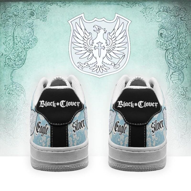 Black Clover Shoes Magic Knights Squad Silver Eagle Sneakers Anime Air Force 1 Sneakers 2