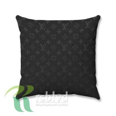 Black Leather Louis Vuitton Wallpaper Custom Pillow Case Cover