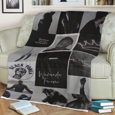 Black Panther Fan Gift, Wakanda Forever Black Power Comfy Sofa Throw Blanket Gift 2 Black Panther Fan Gift Wakanda Forever Black Power Comfy Sofa Throw Blanket Gift 2