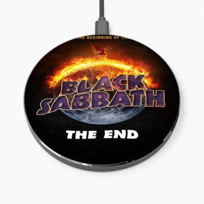 Black Sabbath The End Wireless Charger Custom Charging Pad iPhone Samsung