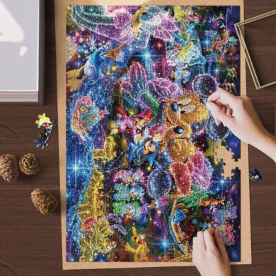 Bling Bling Mickey And Friends Light Festival Puzzle Game, Disney Fan Gift, Disney Gift 1 Disney Fan Gift