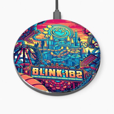 Blink 182 Wireless Charger Custom Charging Pad iPhone Samsung