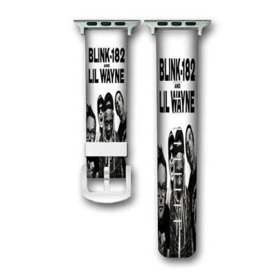 Blink 182 and Lil Wayne Custom Apple Watch Band Genuine Wrist Band Replacement
