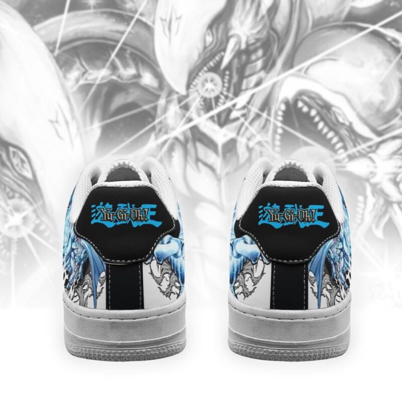 Blue Eyes White Dragon Air Force 1 Sneakers Yugioh Anime Shoes 2