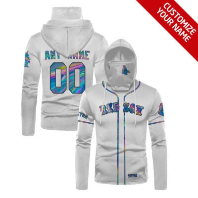 Boston Red Sox Mlb Baseball Team White Jersey Style Personalized Number Name Gift For Red Sox Fans Gaiter Hoodie GH0979