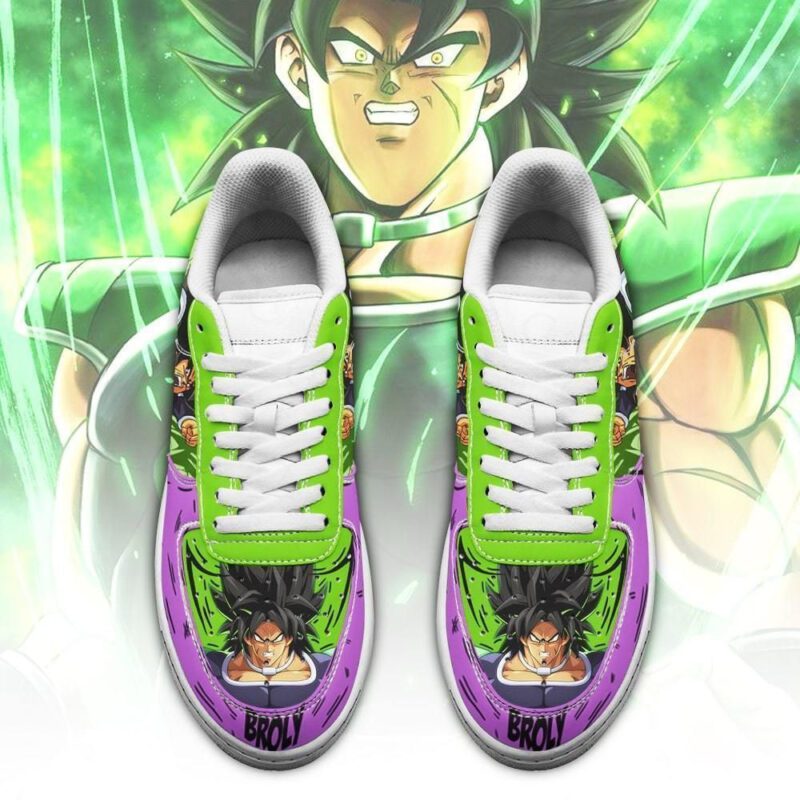 Broly Sneakers Custom Dragon Ball Anime Shoes Fan Gift Air Force 1 Sneakers 1