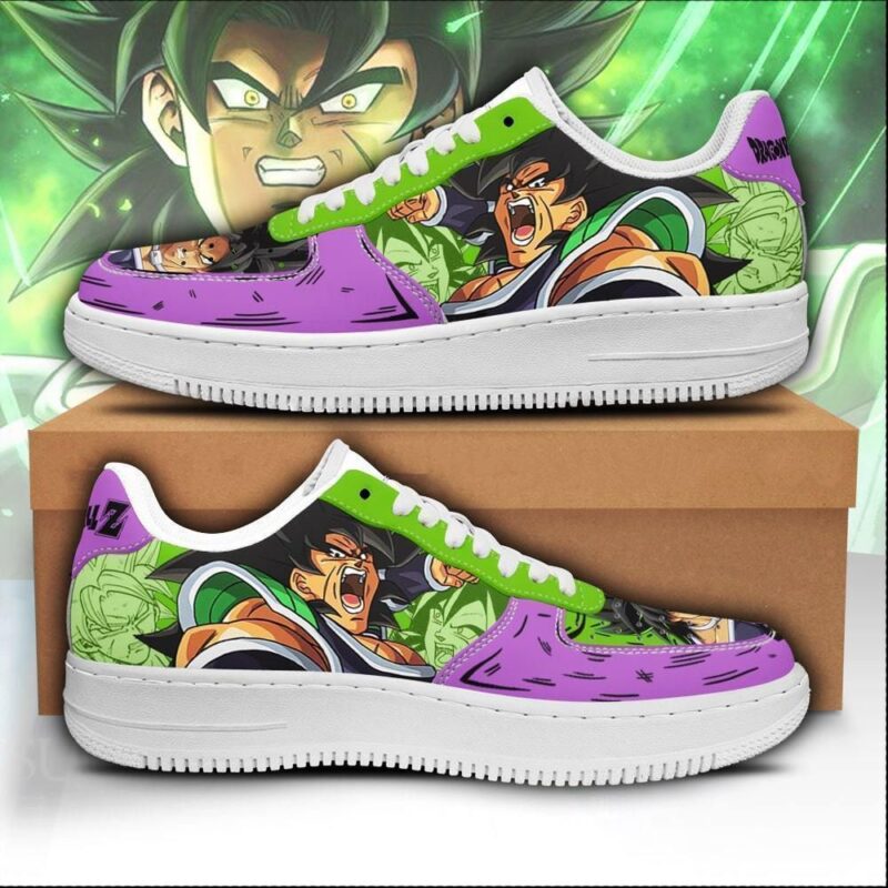 Broly Sneakers Custom Dragon Ball Anime Shoes Fan Gift Air Force 1 Sneakers