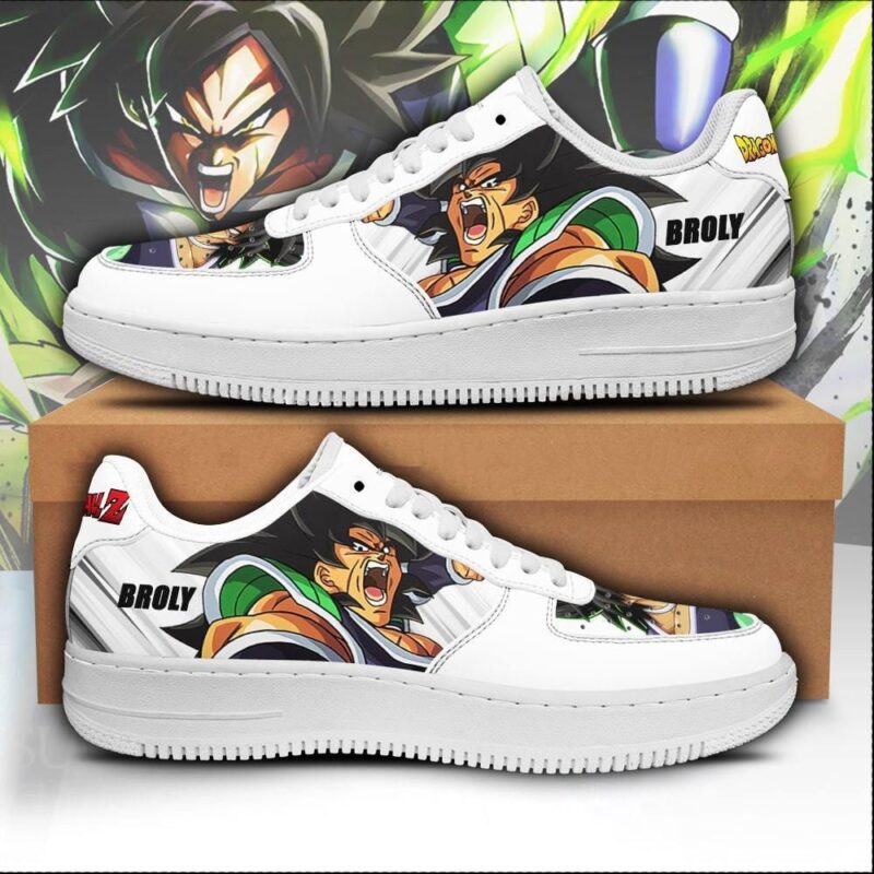 Broly Sneakers Custom Dragon Ball Z Anime Shoes Air Force 1 Sneakers