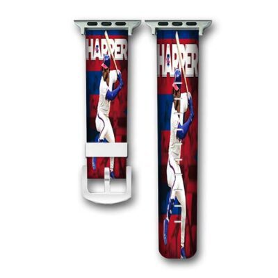 Bryce Harper MLB Philadelphia Phillies Custom Apple Watch Band Genuine Wrist Band Replacement