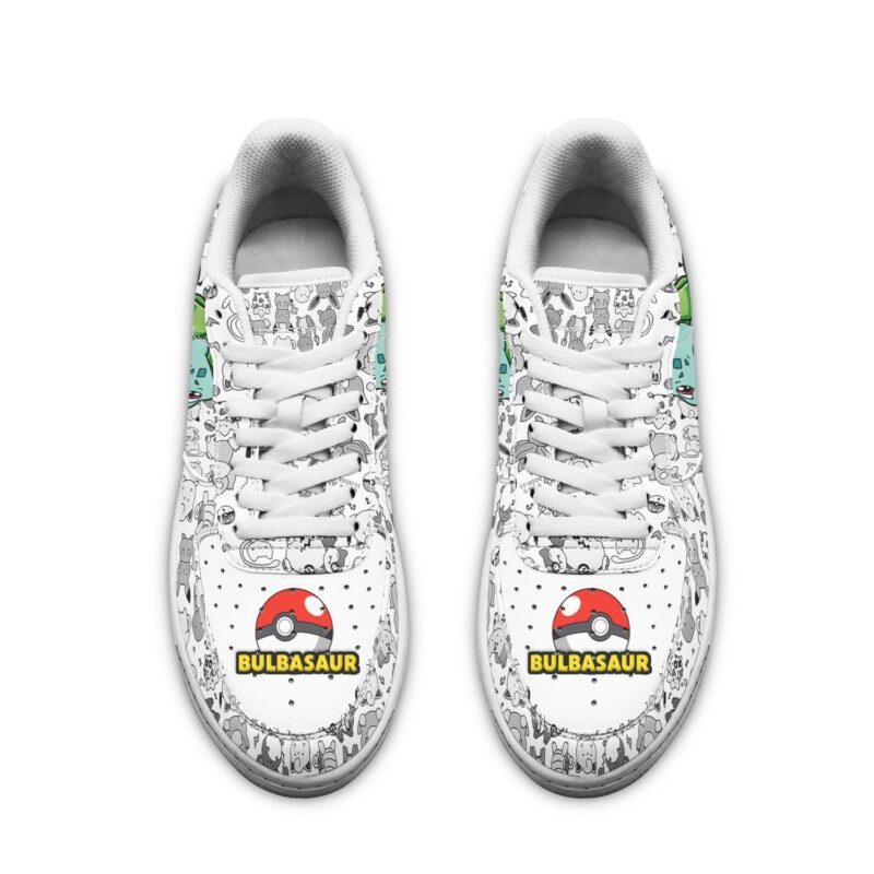 Bulbasaur Sneakers Pokemon Shoes Fan Gift Idea Air Force 1 Sneakers 1