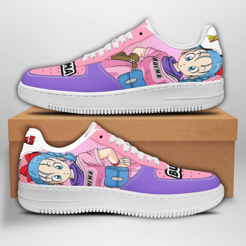 Bulma Sneakers Dragon Ball Z Anime Shoes Fan Gift Air Force 1 Sneakers