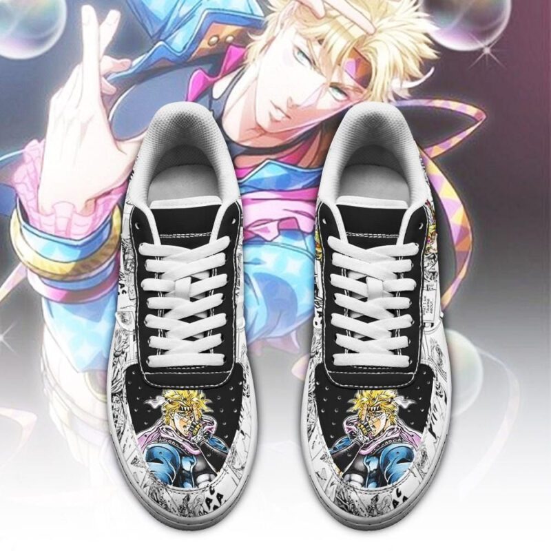Caesar Zeppeli Sneakers Manga Style JoJos Anime Shoes Fan Gift Air Force 1 Sneakers 1