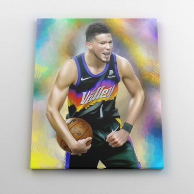 Canvas Print Devin Booker Poster Devin Booker Phoenix Suns Sports Art NBA Basketball Player Wall Decor Gift Boys Room 1 scaled