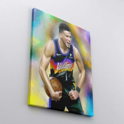 Canvas Print Devin Booker Poster Devin Booker Phoenix Suns Sports Art NBA Basketball Player Wall Decor Gift Boys Room 2 scaled