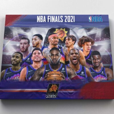 Canvas Print Phoenix Suns NBA Finals 2021 Basketball Player Devin Booker Deandre Ayton Chris Paul Jae Crowder Fan Gift Boys Room Wall Decor 1