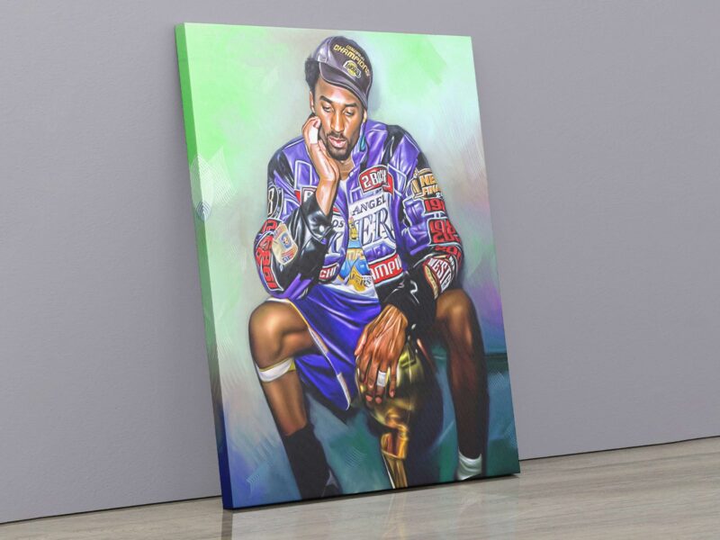 Canvas Prints Kobe Bryant Basketball Poster Basketball Art Basketball Mom Wall Decor Los Angeles Lakers Fan Gift NBA Championship 2 scaled