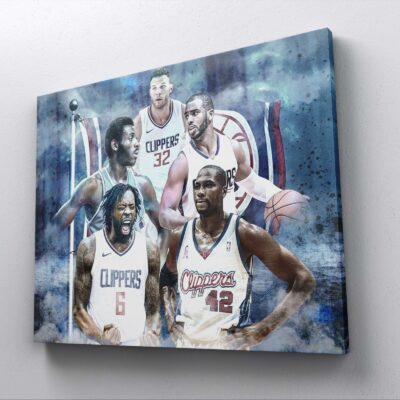 Canvas Prints Los Angeles Clippers NBA Basketball Players Blake Griffin Chris Paul Bob Mcadoo Elton Brand Deandre Jordan Wall Decor 2 Canvas Prints Los Angeles Clippers NBA Basketball Players Blake Griffin Chris Paul Bob Mcadoo Elton Brand Deandre Jordan Wall Decor 2