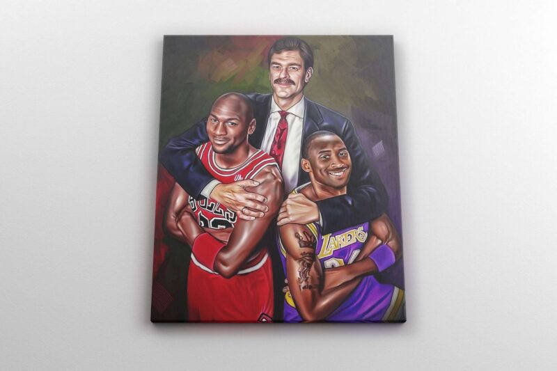 Canvas Prints Michael Jordan Kobe Bryant Phil Jackson Basketball Poster Gift Basketball Prints Boys Room Decor Lakers Chicago Bulls 1 scaled