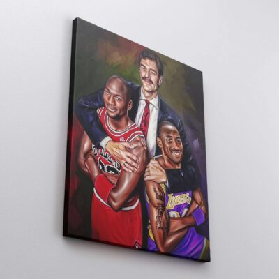 Canvas Prints Michael Jordan Kobe Bryant Phil Jackson Basketball Poster Gift Basketball Prints Boys Room Decor Lakers Chicago Bulls 2 scaled