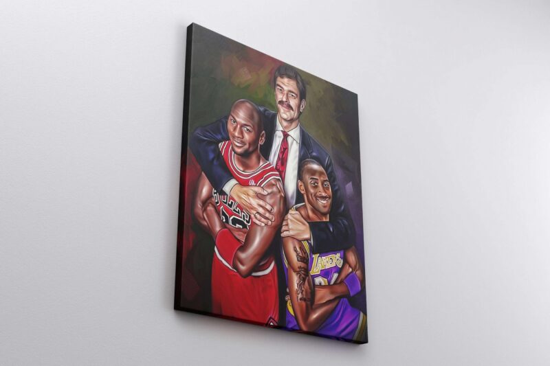 Canvas Prints Michael Jordan Kobe Bryant Phil Jackson Basketball Poster Gift Basketball Prints Boys Room Decor Lakers Chicago Bulls 2 scaled