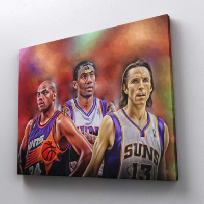 Canvas Prints Phoenix Suns NBA Basketball Players Charles Barkley Steve Nash AmarE Stoudemire Wall Decor Art Boys Room Decor 2 scaled