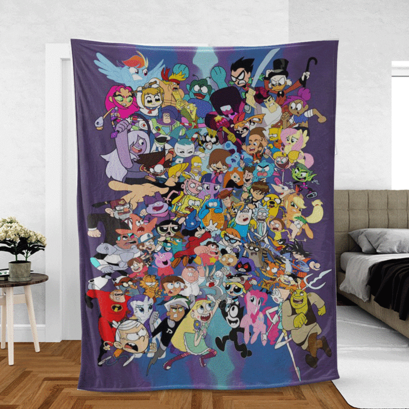 Cartoon Network Gift For Fan Comfy Sofa Throw Blanket Gift