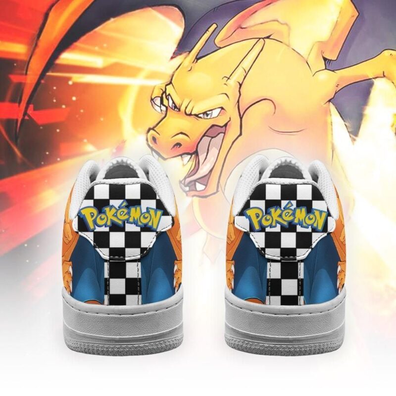 Charizard Sneakers Checkerboard Pokemon Custom Shoes Air Force 1 Sneakers 2