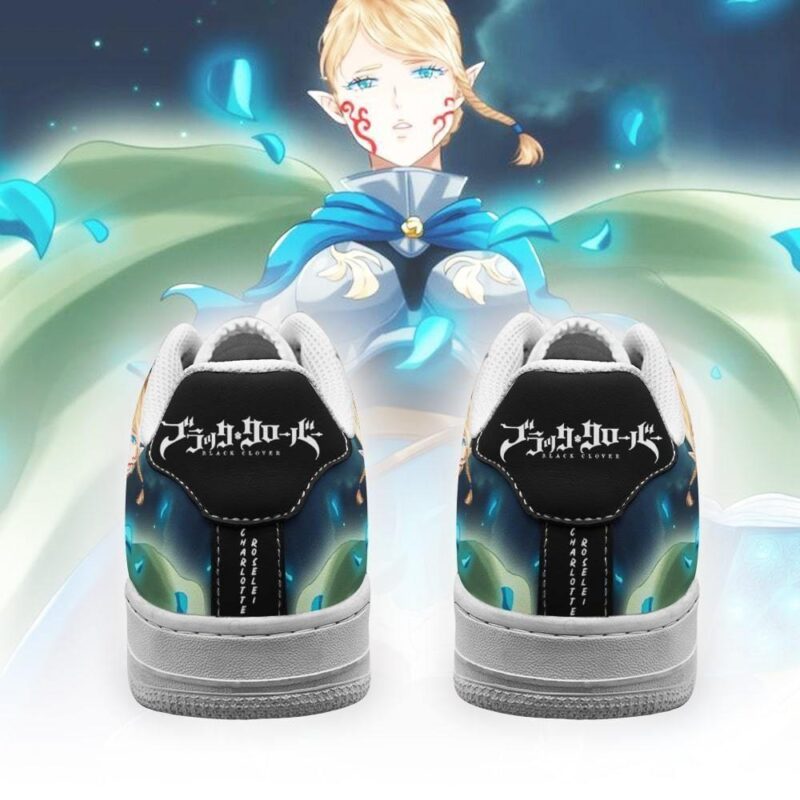 Charlotte Roselei Sneakers Black Clover Anime Shoes Fan Gift Air Force 1 Sneakers 2