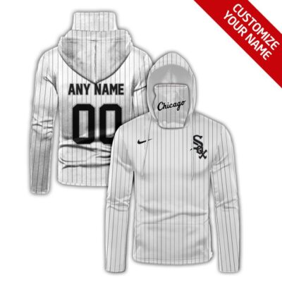 Chicago White Sox #00 Any Name Mlb Team White Jersey Style Custom Number Name For Chicago White Sox Fans Gaiter Hoodie GH0486