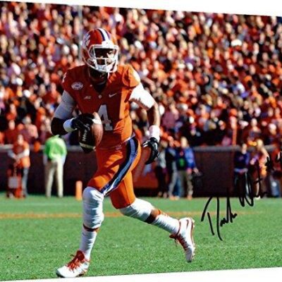 Clemson Tigers - Deshawn Watson Autograph Print - Canvas Print Wall Art Decor