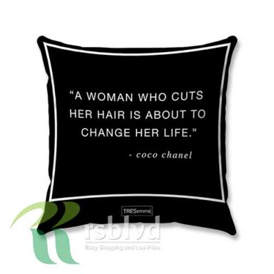 Coco Chanel Quotes Hair Custom Pillow Case Cover