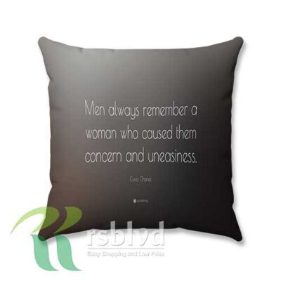 Coco Chanel Quotes Men Custom Pillow Case Cover