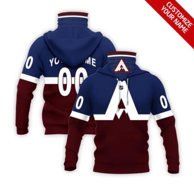 Colorado Avalanche Nhl Ice Hockey Team Logo Jersey Style Custom Number Name For Avalanche Fans Gaiter Hoodie GH0424