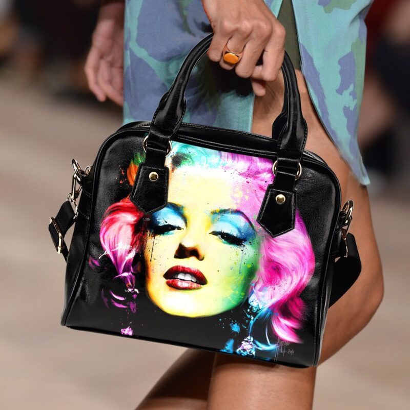 Colorful Marilyn Monroe Lady Leather Shoulder Hand Bag SB0144 1