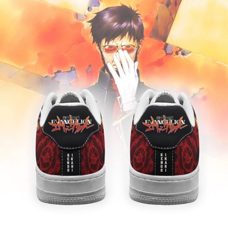 Comander Gendo Ikari Sneakers Neon Genesis Evangelion Shoes Air Force 1 Sneakers 2