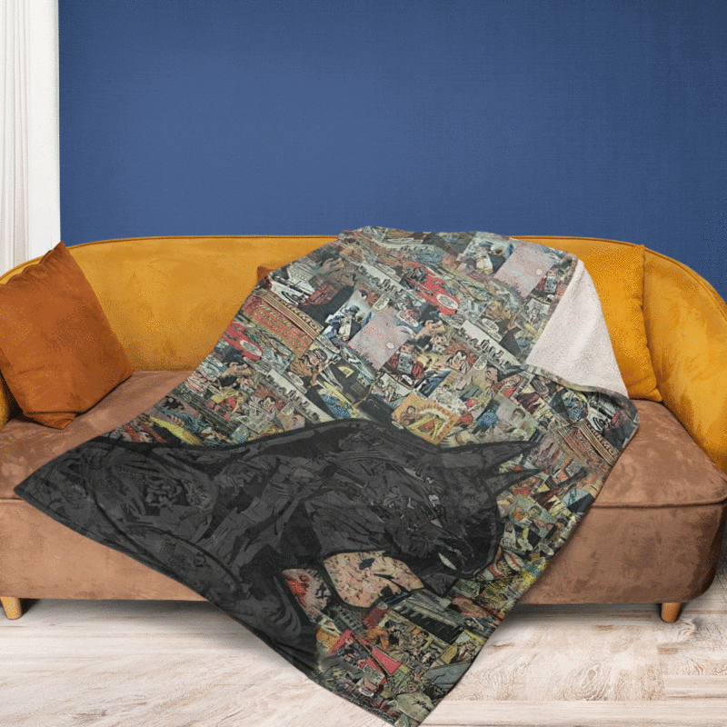 Cool Batman Dark Night DC Comics Ver3 Christmas Gift Comfy Sofa Throw Blanket Gift 1