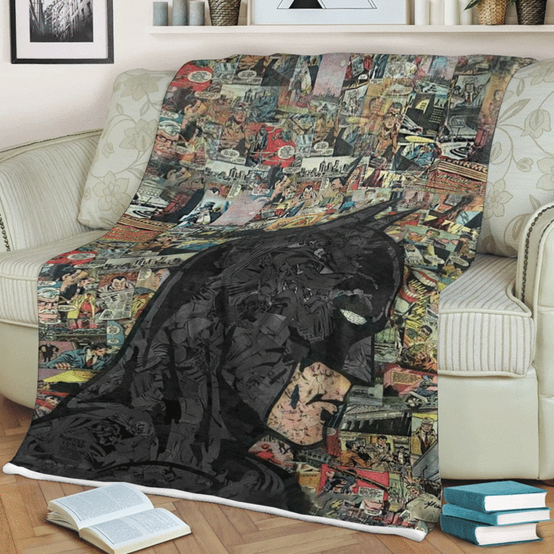 Cool Batman Dark Night DC Comics Ver3 Christmas Gift Comfy Sofa Throw Blanket Gift 2