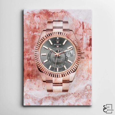 Creative Canvas Art - Rolex Rose Gold Watch Fashion Pink Luxury Wall Art Framed Canvas Poster Print 2 Creative Canvas Art Rolex Rose Gold Watch Fashion Pink Luxury Wall Art Framed Canvas Poster Print 2
