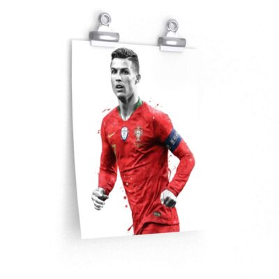 Cristiano Ronaldo Portugal Team Poster, Canvas, Football, Soccer Decor, Print, Sports Wall Art 2 Football