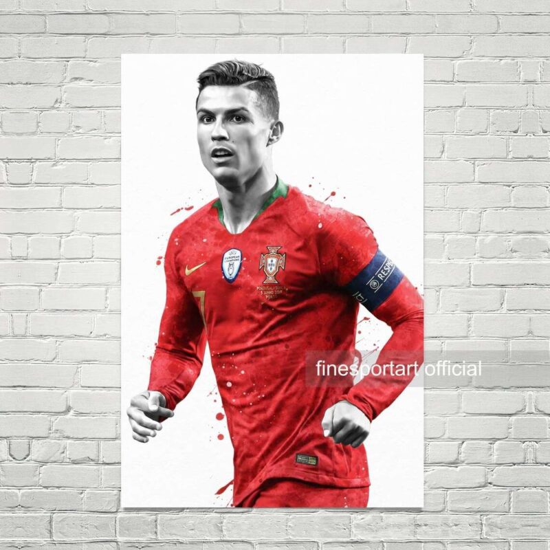 Cristiano Ronaldo Portugal Team Poster