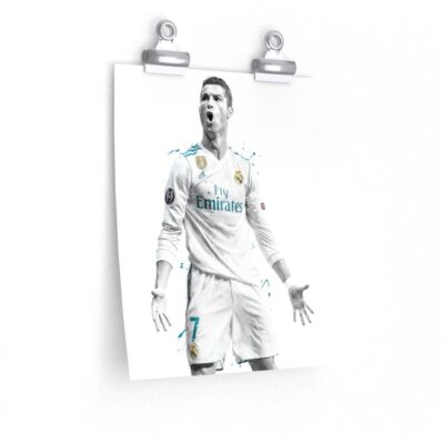 Cristiano Ronaldo Real Poster, Canvas, Football Print, Soccer Posters, Sports Wall Art 2 Football Print