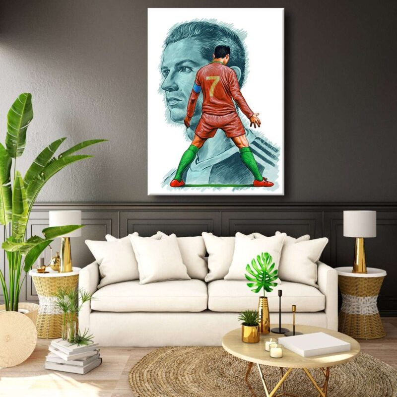 Cristiano Ronaldo Wall Art Professional Football Player Illustration amp Caricature Canvas Wall Art Canvas 3