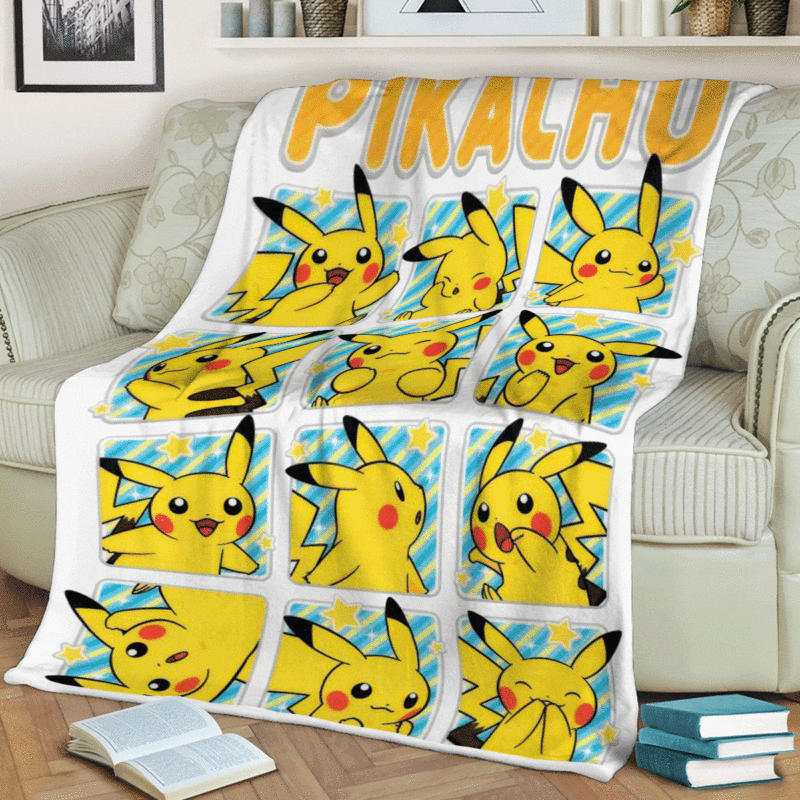 Pikachu Pokémon Anime Premium Comfy Sofa Throw Blanket