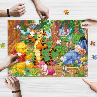 Cute Winnie The Pooh Camping Gift Puzzle Game, Winnie The Pooh Fan Gift, pooh Chrismast Gift 2 pooh Chrismast Gift