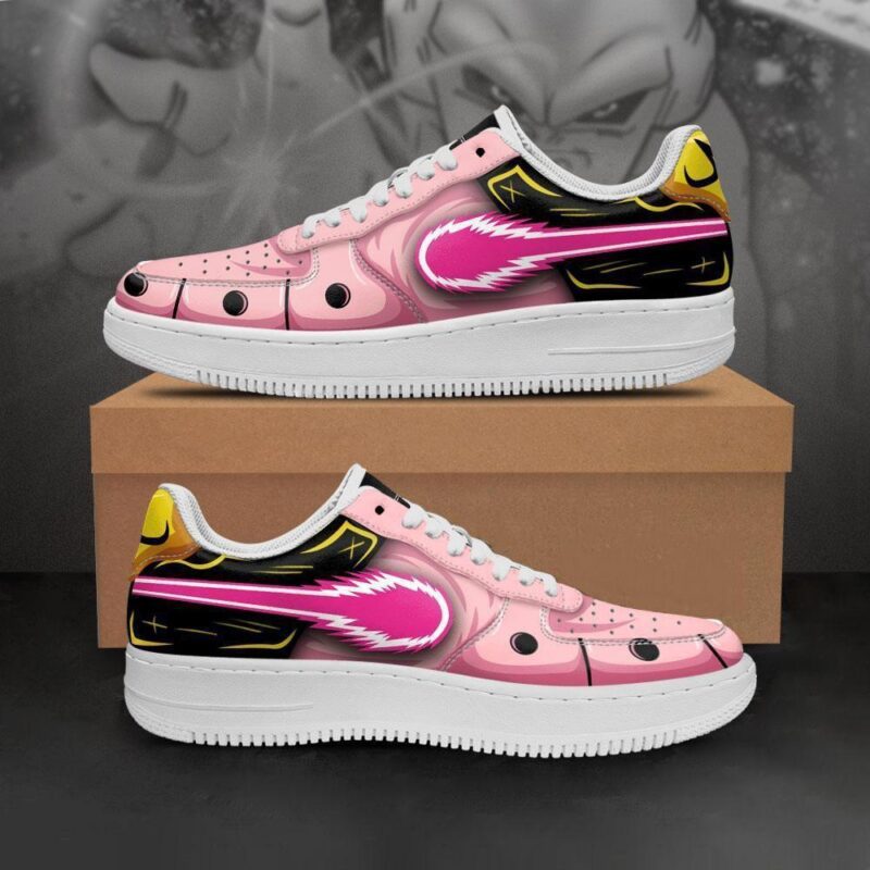 DBZ Majin Buu Air Force 1 Sneakers Custom Skill Dragon Ball Anime Shoes